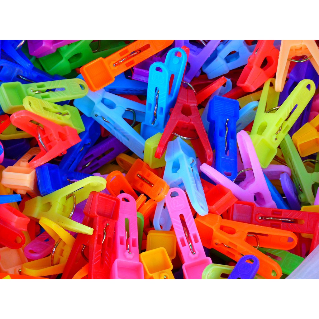 JEPIT JEMURAN BAJU PER PACK ISI 20 PCS/ JEPIT JEMURAN EKONOMIS/ JEPIT BAJU/ JEPITAN BAJU WARNA