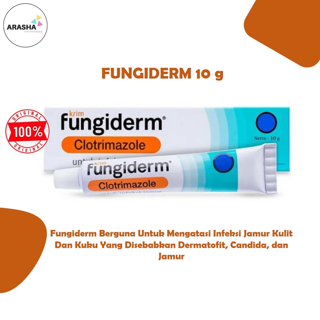 FUNGIDERM CLOTRIMAZOLE 10 GR Salep Kulit Jamuran/Jamur Kuku