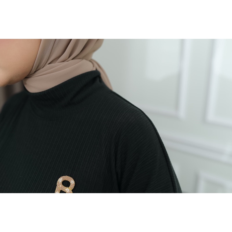 Ghaliya Set (oneset wanita setela atasan dan kulot knit murah nyaman premium)-6