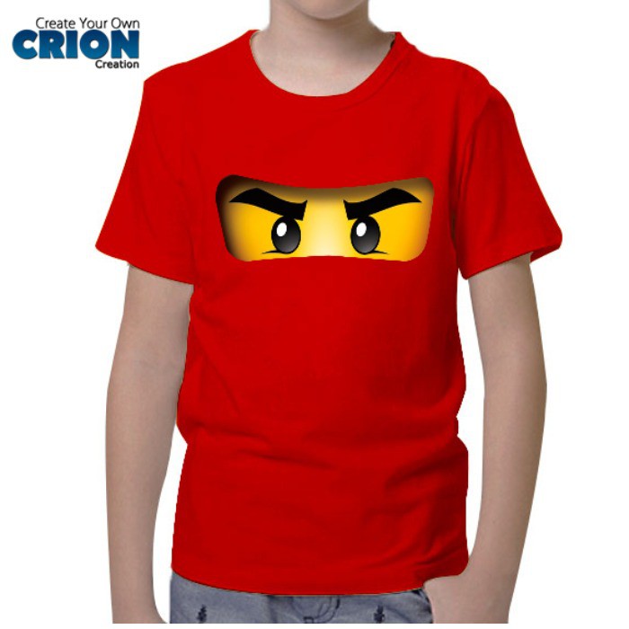 Kaos Lego Ninjago Anak - Kai Face - By Crion