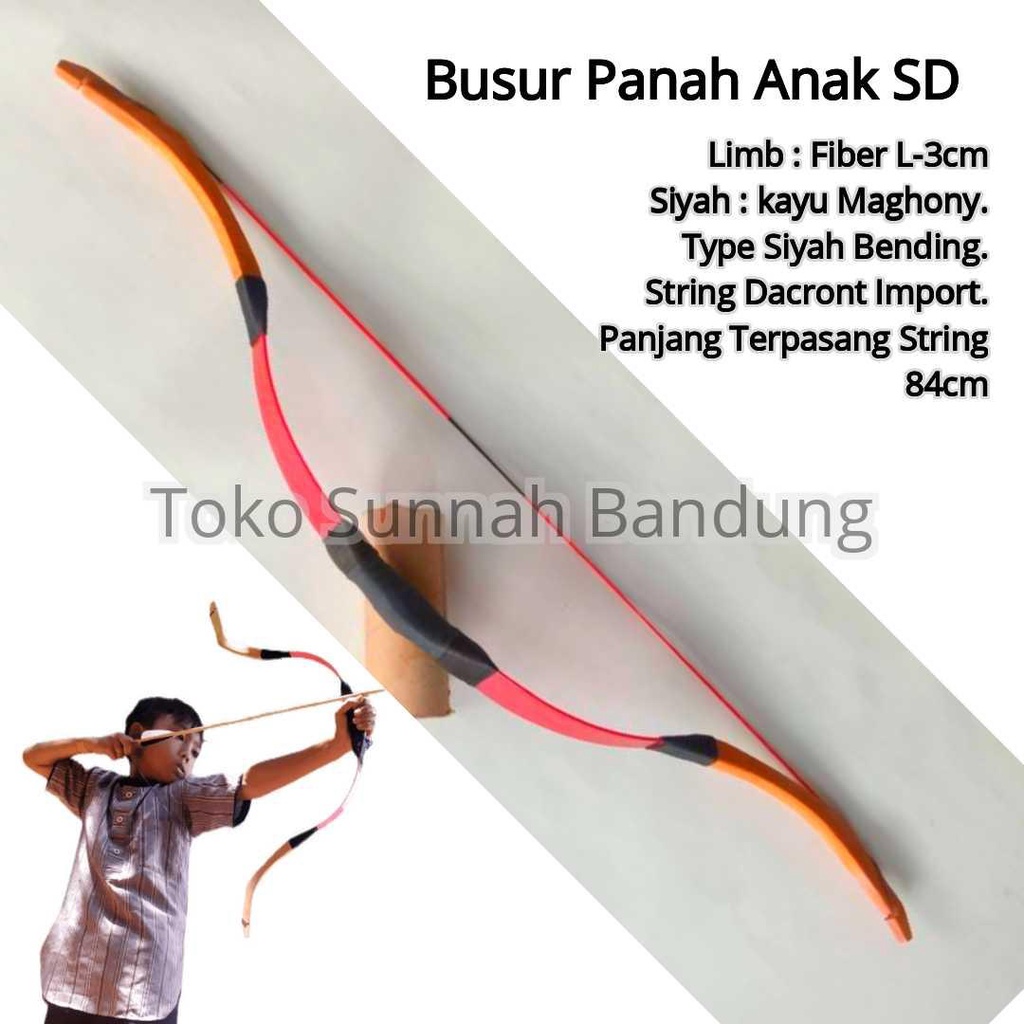 Paket SULTHAN TurkisyBow busur warna warni anak SD Standard Lomba