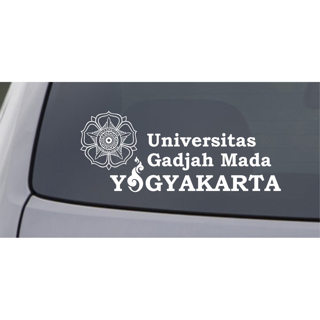 Sticker Cutting Stiker Kaca Mobil Universitas Gajah Mada UGM Yogyakarta Shopee Indonesia