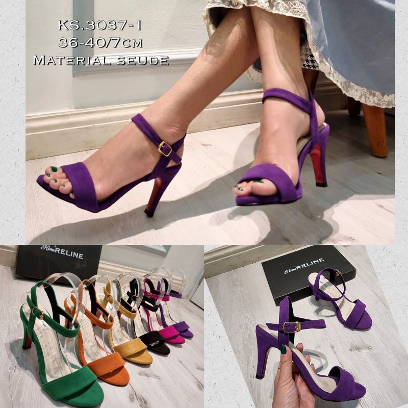 Sepatu heels tinggi 12 cm kode 3037