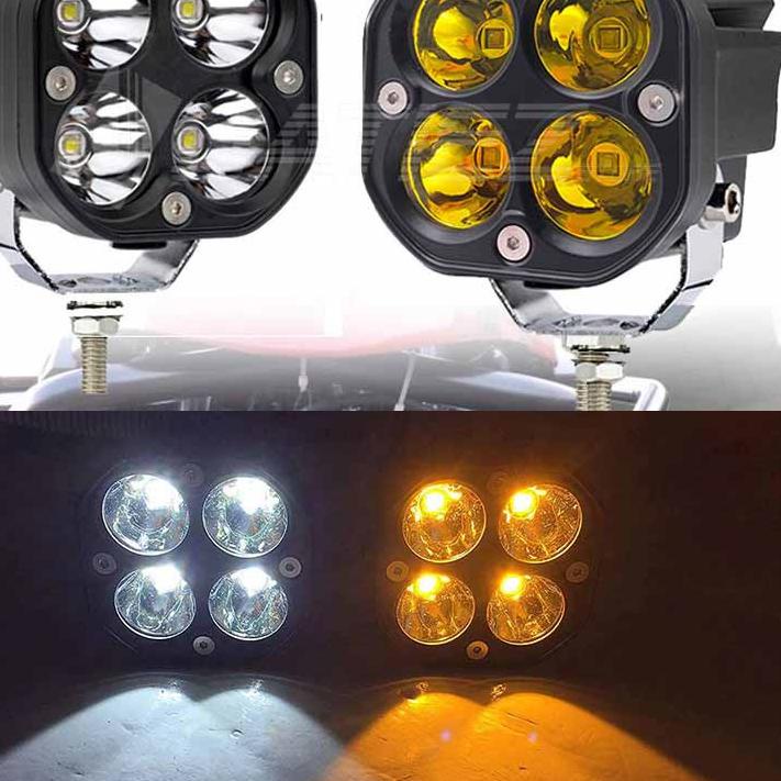 CK77 Lampu LED 40w 4 Mata 12V 24V Lampu Sorot LED 40 Watt (*＾წ＾*)