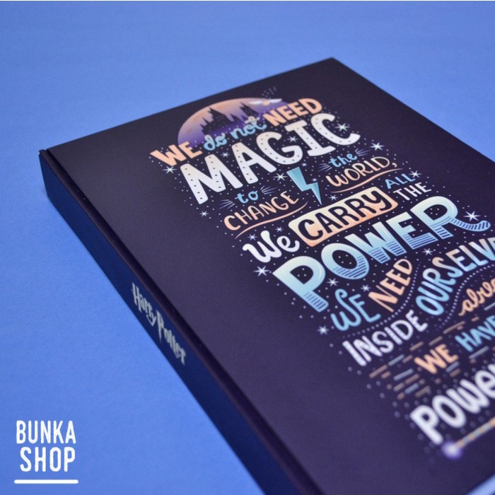 

[RESTOCK] Note Book Film Harry Potter JK Rowling Quote A5 200 Lembar