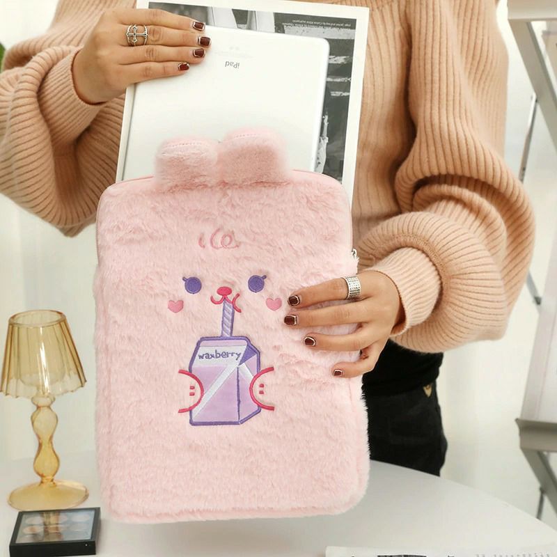 Tas tablet tas penyimpanan ipad pouch cute bear kekinian tablet pouch sleeve sarung ipad