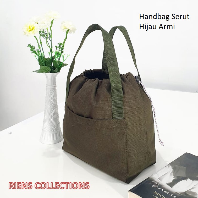 HANDBAG KANVAS SERUT / TAS JINJING KANVAS SERUT / TAS KANVAS SERUT KUALITAS PREMIUM RIENS COLLECTIONS