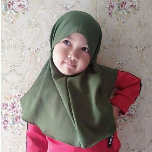 Hijab Anak Jilbab Bergo Maryam Instan Anak 2-7 Tahun Cod