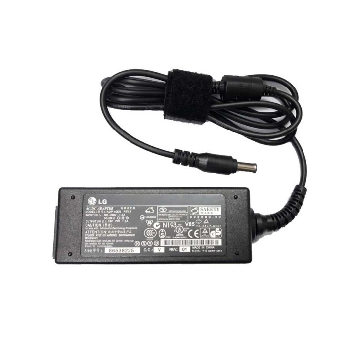 Adaptor Charger LG FOR LED/LCD TV DAN MONITOR 19V 1.3A 40W