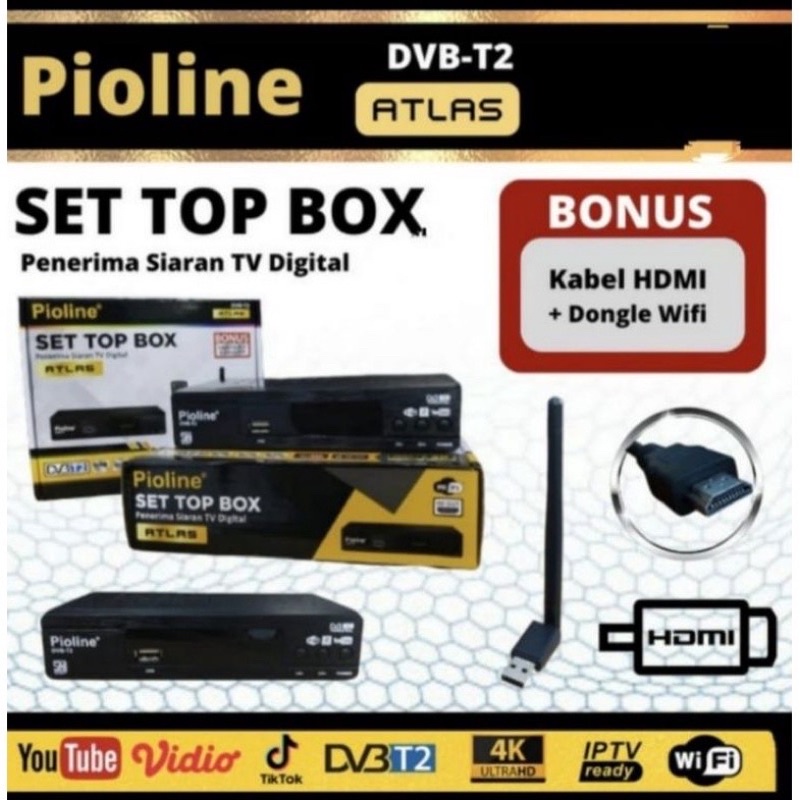 set top box pioline atlas (free packing dus+buble)