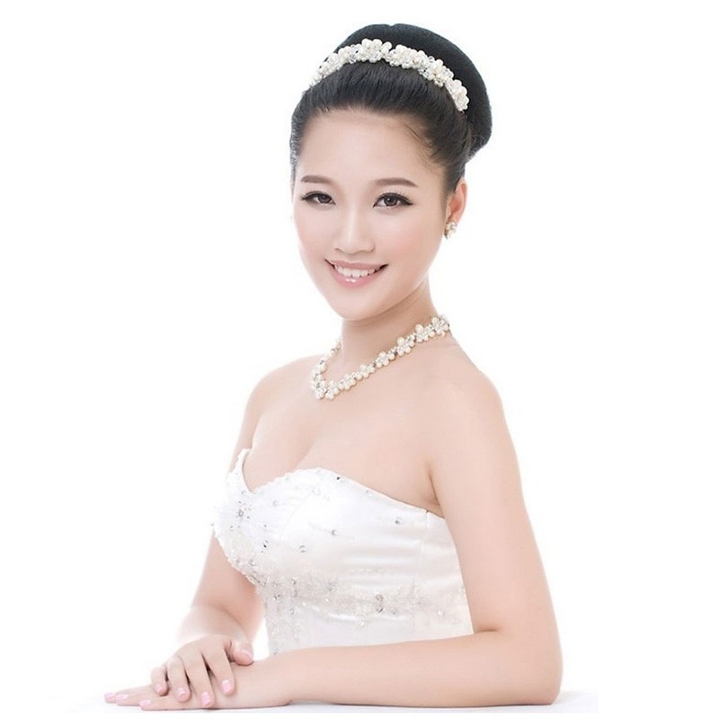 Deartiara Manik-Manik Mutiara Kristal Untuk Aksesoris Rambut Pengantin Wanita