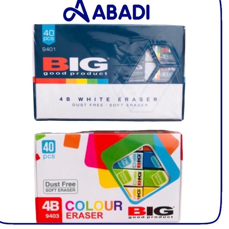 

Banyak Dipakai.. Penghapus Eraser BIG Putih dan Warna Grosir (1pak/40pcs)