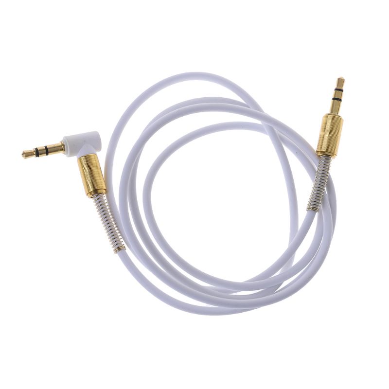 Sun Kabel Extension Aux 3.5mm Male Ke Male Sudut Kanan Untuk Headphone