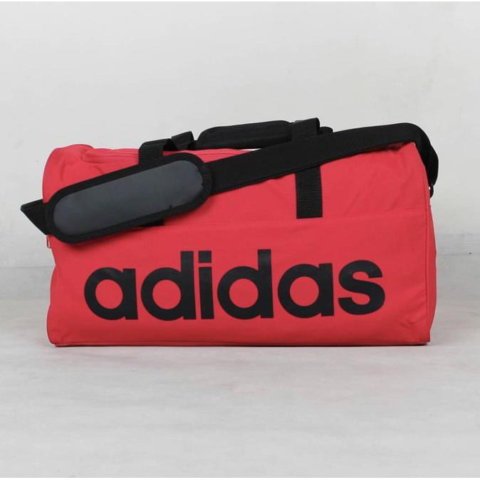 Kualitas Terbaik Tas Adidas Linear Performance Duffel Bag Red Original Travel Fitness SDWEP