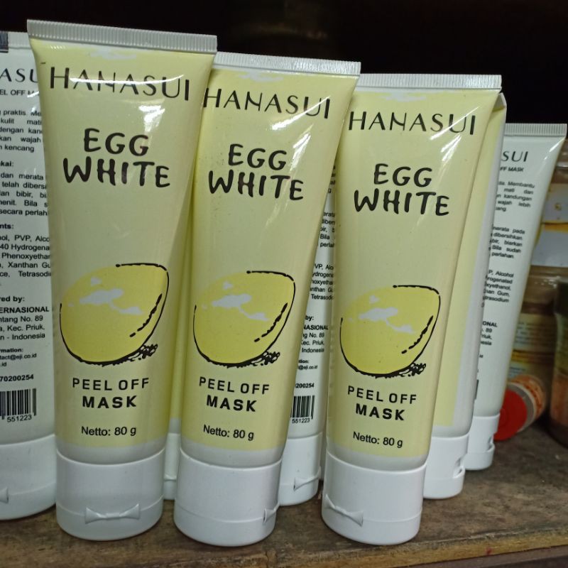 Masker telur egg white. // hanasui