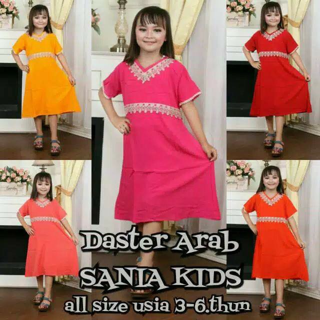 [PROMO 4.4] DASTER AISYAH ZEEMA | DASTER ARAB MURAH KEKINIAN JUMBO MANOHARA RAYON KARAKTER VIRAL-Daster Arab Anak