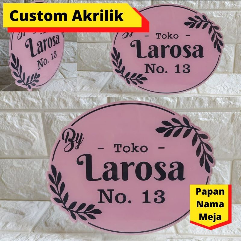 

Papan Nama Meja / Nama Meja / Name Desk Custom