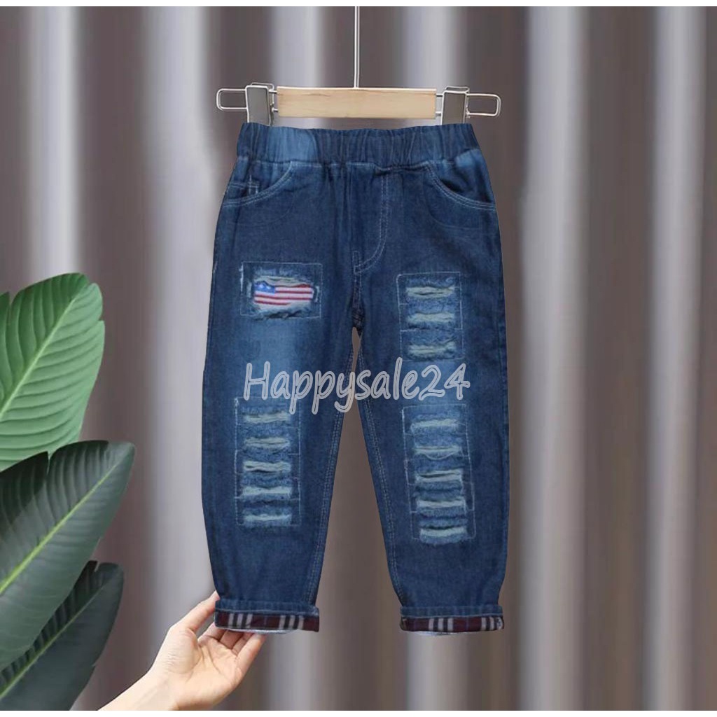 CELANA JEANS ANAK ANAK JEANS ANAK JEANS ANAK RIPPED 1-9 TAHUN BAWAHAN JEANS CELANA ANAK JEANS