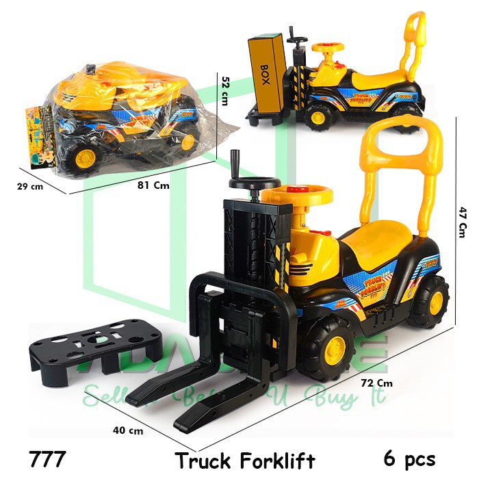 MURAH MPS 770 MGC 750 FORKLIFT 777 FKS778  Excavator Eskavator Eskafator Beco Beko Keruk Bisa Di Naiki Naikin Mobil Mobilan Ride On Car Tolo Car Dorong Duduk Mainan Anak Laki Laki Besar Murah BIGBROTHER