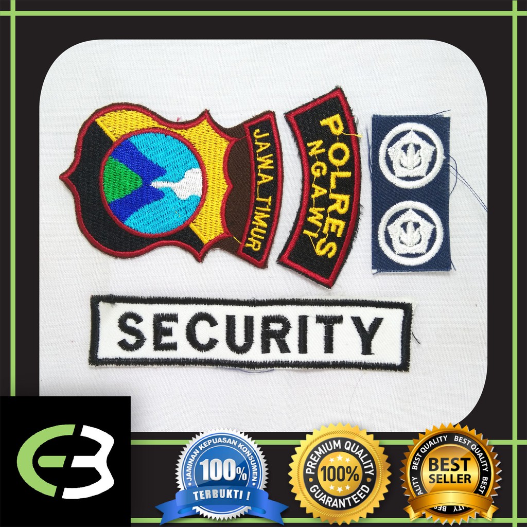 Bed Bet Atribut Satpam Bordir Lengkap
