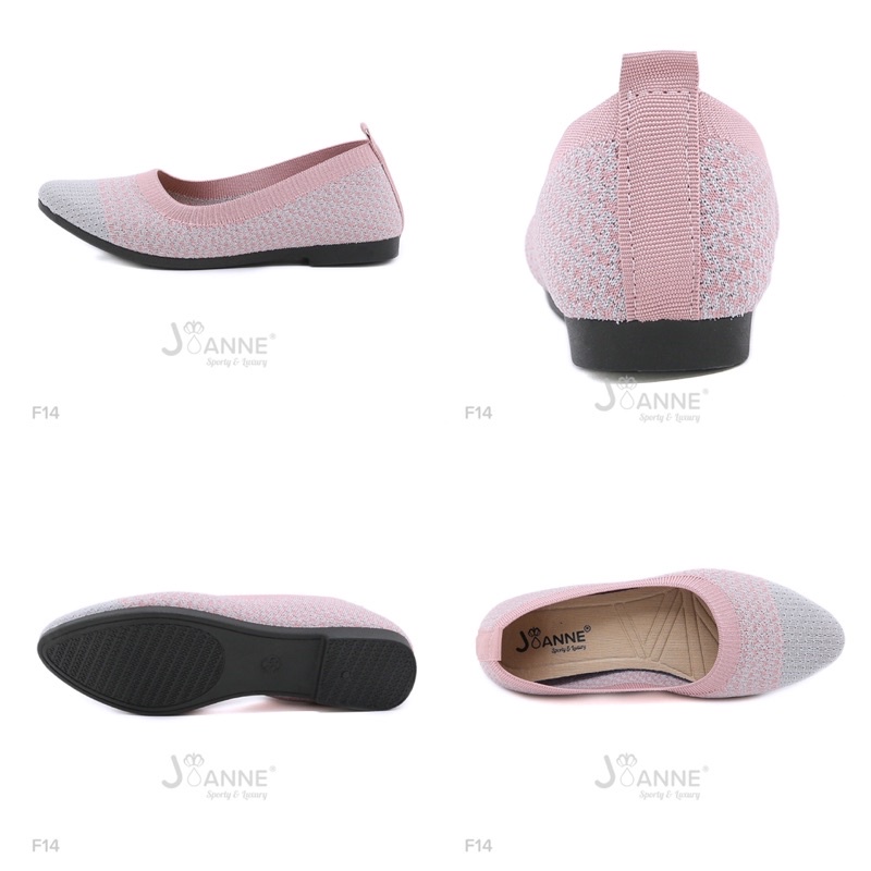 RESTOCK! [ORIGINAL] JOANNE FlyKnit Flat Shoes Sepatu Wanita #F14-8