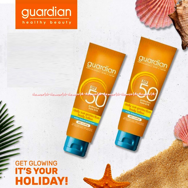 Guardian SPF 50 Daily Sun Protection 100ml Body Lotion Air Sunblock Sunblok Untuk Kulit