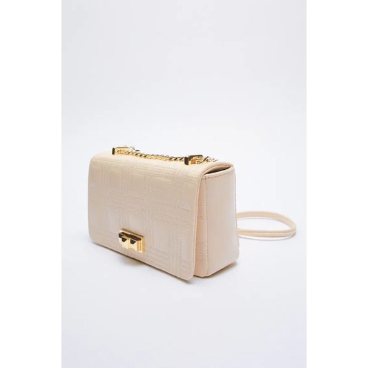 ZRA TOPSTITCHED CROSSBODY BAG