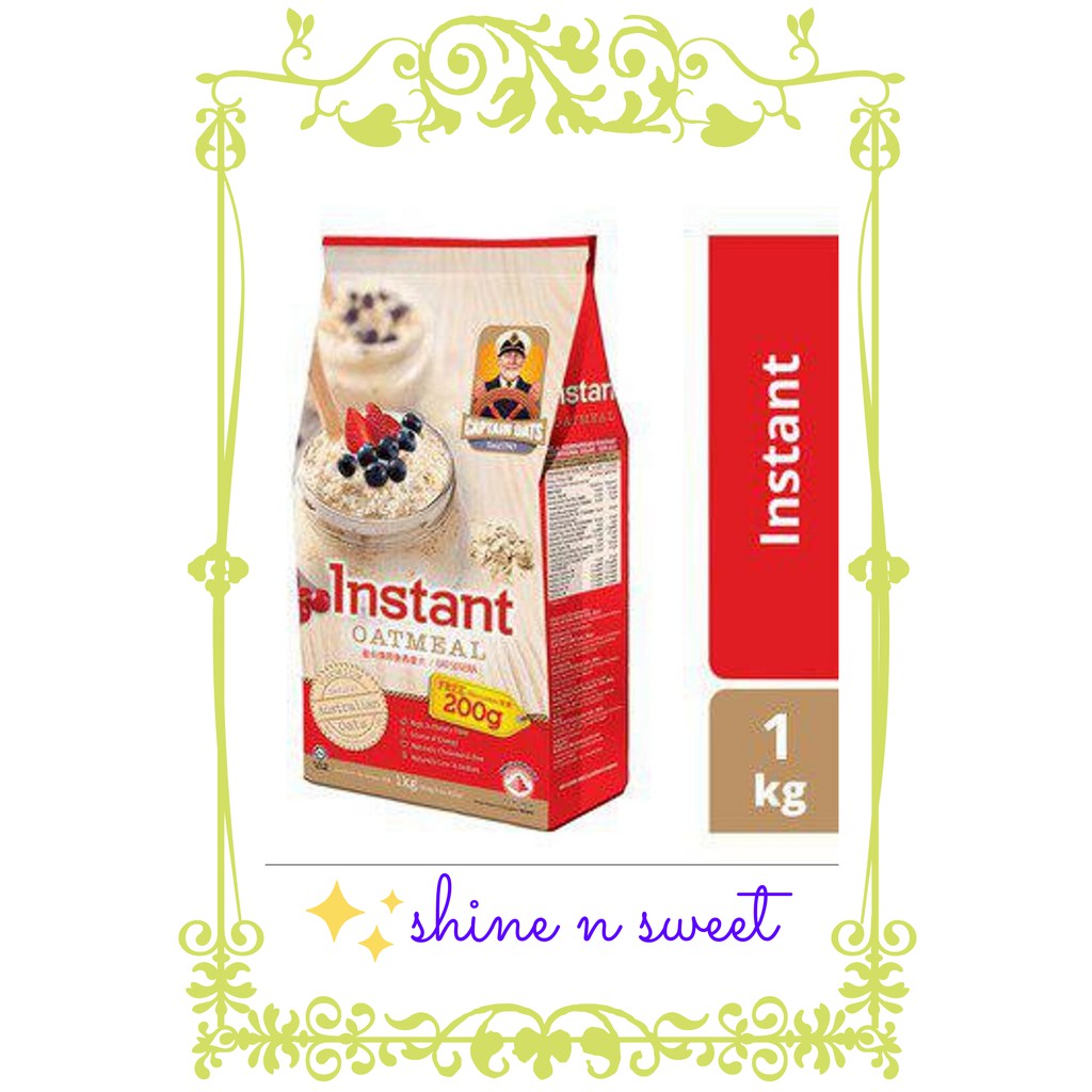 

Captain Oat Merah / Instant Oat Meal 1Kilo ( 1 kg )