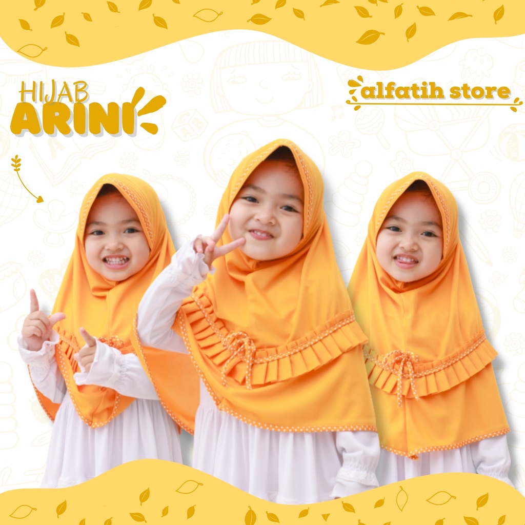 hijab anak arini kids Jilbab anak bagus lucu murah hijab anak tanggung kerudung anak termurah usia 5-8tahun hijab jersey Jilbab Anak Arini hijab anak terlaris