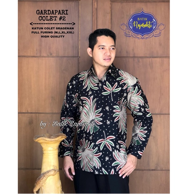 Batik GARDAPARI COLET #2 Katun Cabut Full Furing Termurah