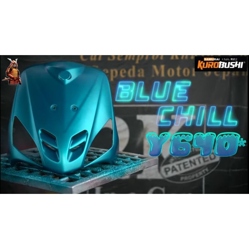 SAMURAI PAINT Y640* YAMAHA BLUE CHILL 400ml cat semprot spray paint pilox pilok