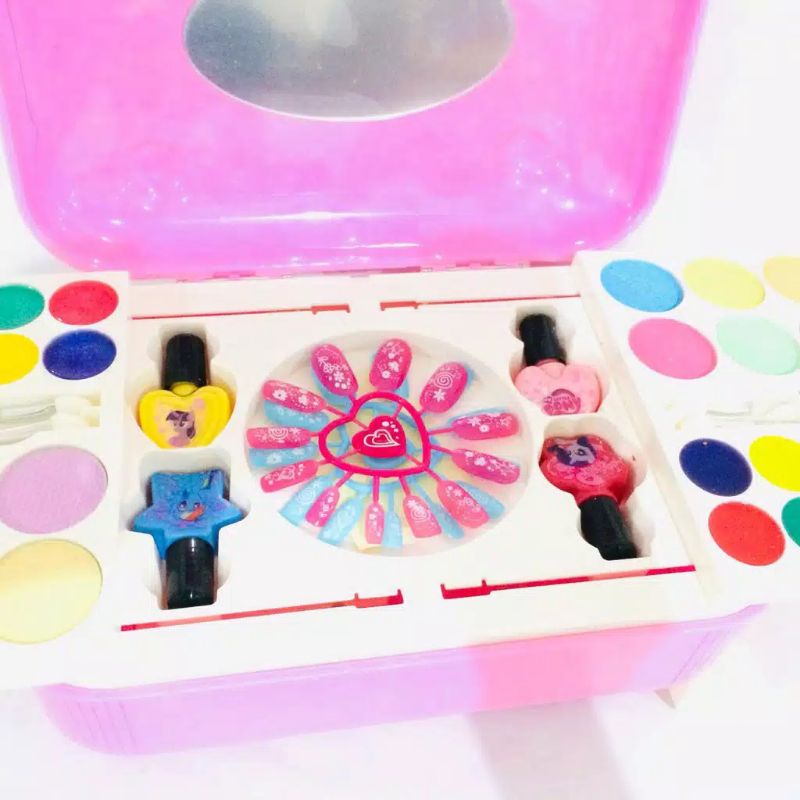 Hello Kitty The Nail Art Mainan Anak Koper Alat Make Up Kutek Manikur - Hello Kitty