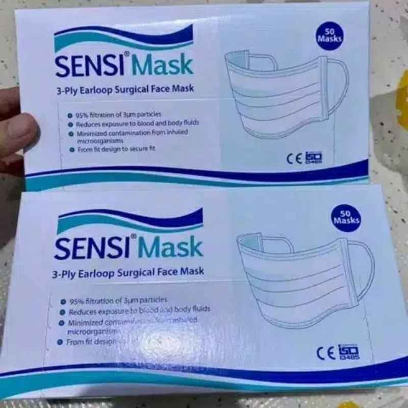 masker sensi 3 ply isi 50 pcs