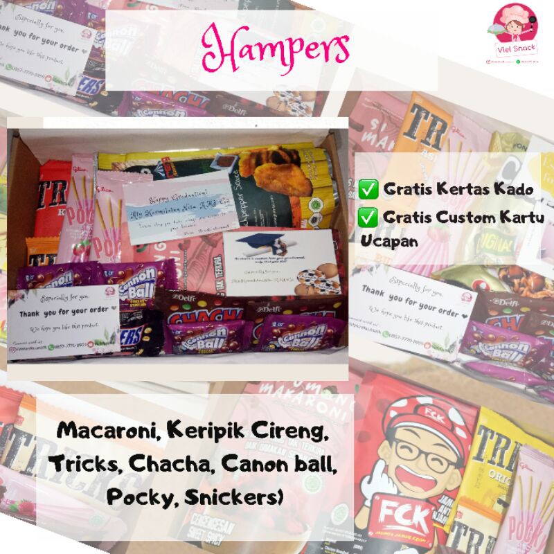 

Gift Box / Souvenir / Kado Ulang Tahun / Wisuda / Hari Raya / Hampers Snack Box Free Kartu Ucapan