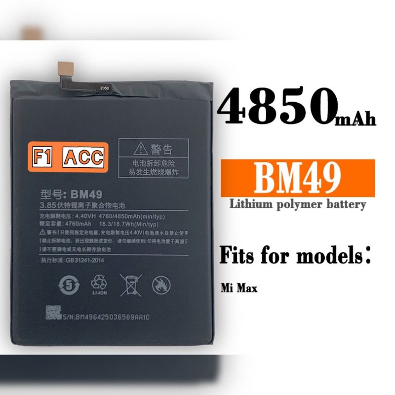 Baterai Batre Xiaomi Mi MAX BM49 ORIGINAL Baterai Bm49 Xiaomi Mi Max