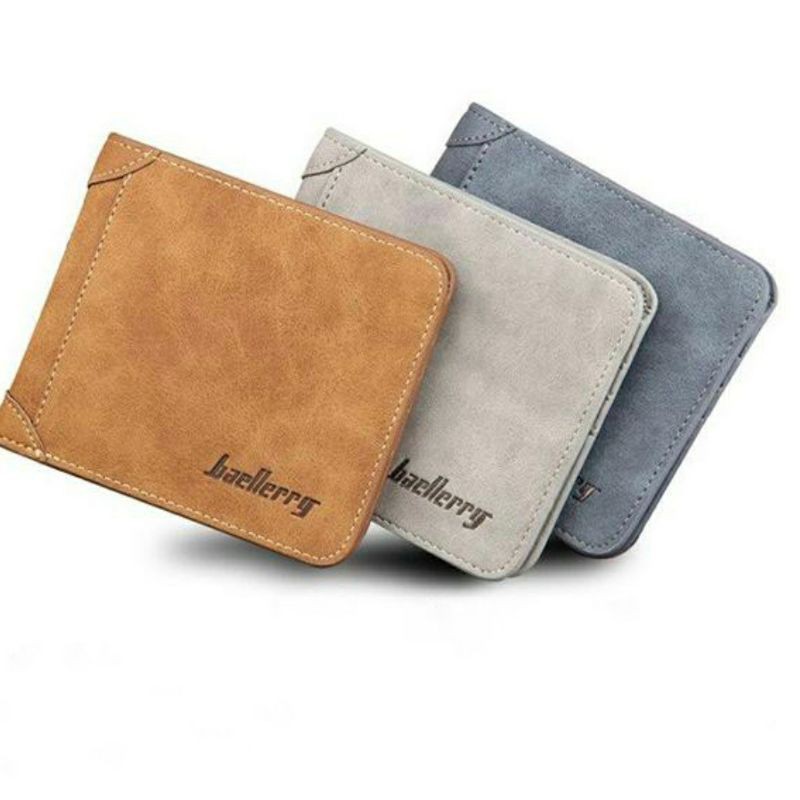 DP05 Dompet Saku Lipat Pria Original Baellerry Bahan Kulit Sintetis