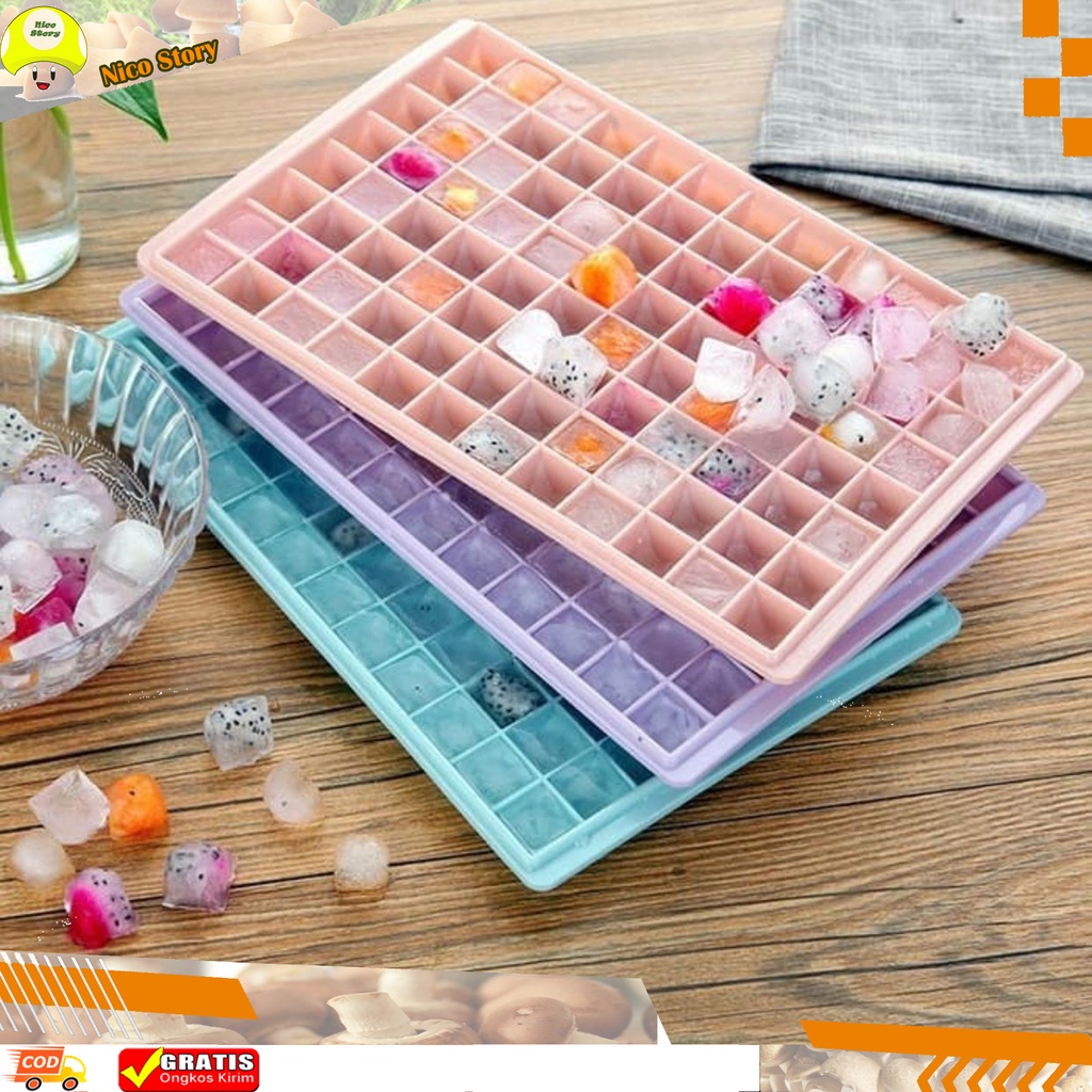 (NCS) COD Cetakan Es Batu 96 Grid 96grid Kubus Kotak Diamond Jelly Agar Ice Cube Tray Jelli Baking Mpasi Puding Cetakkan