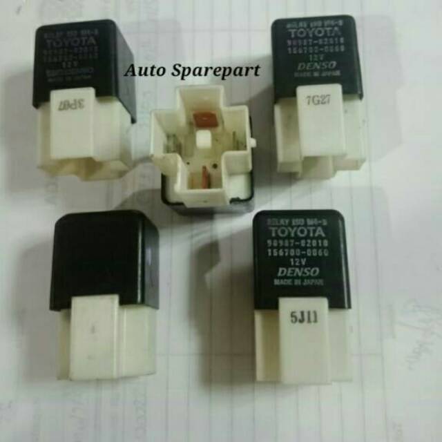 Relay lampu toyota asli 12V 90987-02010 denso part 156700-0060