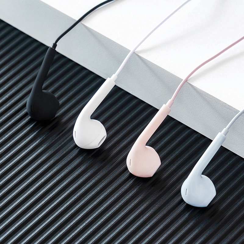 Earphone In-Ear Tws U19 Subwoofer 3d Bentuk Macaron Dengan Kabel Jack 3.5mm