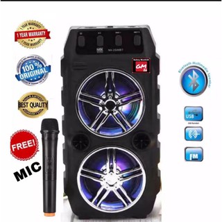 Speaker Bluetooth SK-1062 Bonus Mic karaoke player karoeke FM Radio