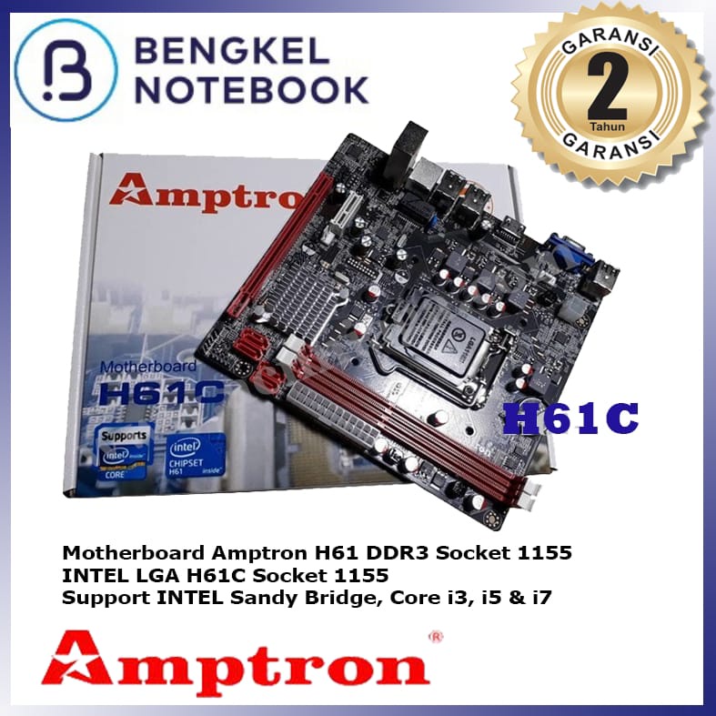 Motherboard Amptron H61C DDR3 LGA1155