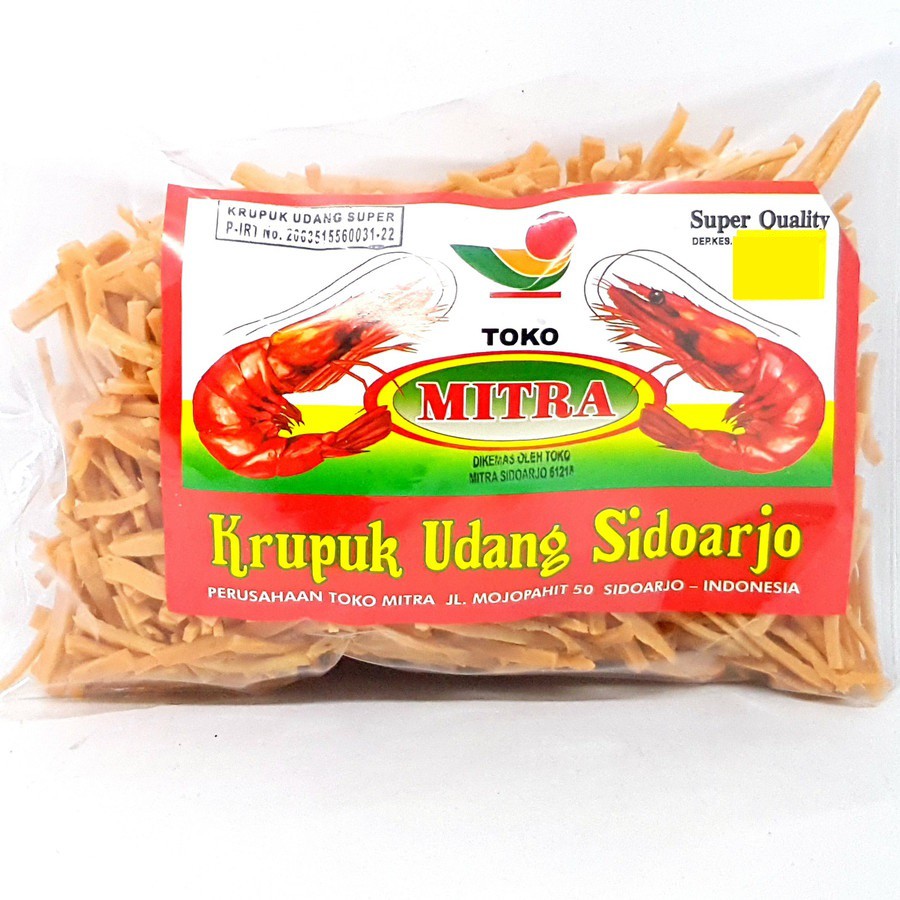 

MITRA KRUPUK UDANG STIK 500gr | KERUPUK MENTAH ASLI KHAS OLEH SIDOARJO