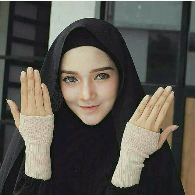 Handsock Rajut / Manset Tangan Rajut / Handshock Jempol Rajut Panjang