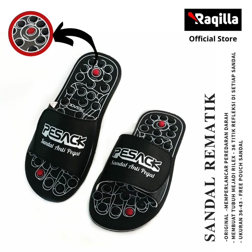 Sandal Kesehatan Rematik Refleksi Selop Karet selipar refleksi kesehatan Rematik