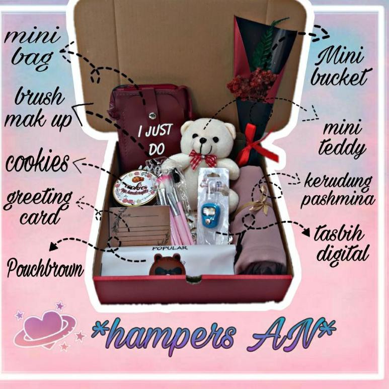 

Ju4lan Paket kado wanita -AN- hadiah ulang tahun/anniversary / perayaan kado unikAnek4,,