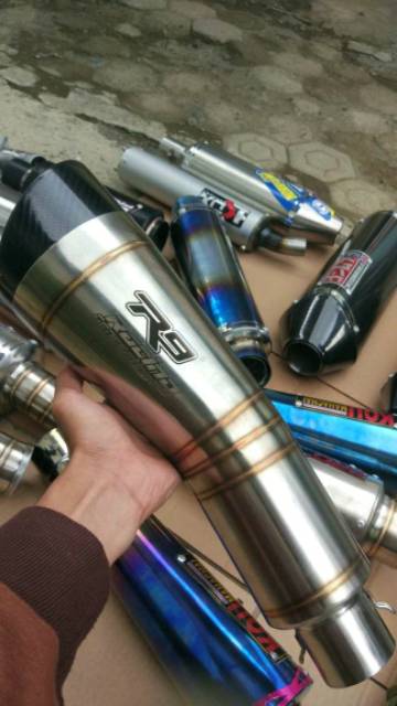 Knalpot R9 h2 vixion fu sonic cbr150r cb new tiger megapro verza gsx dll