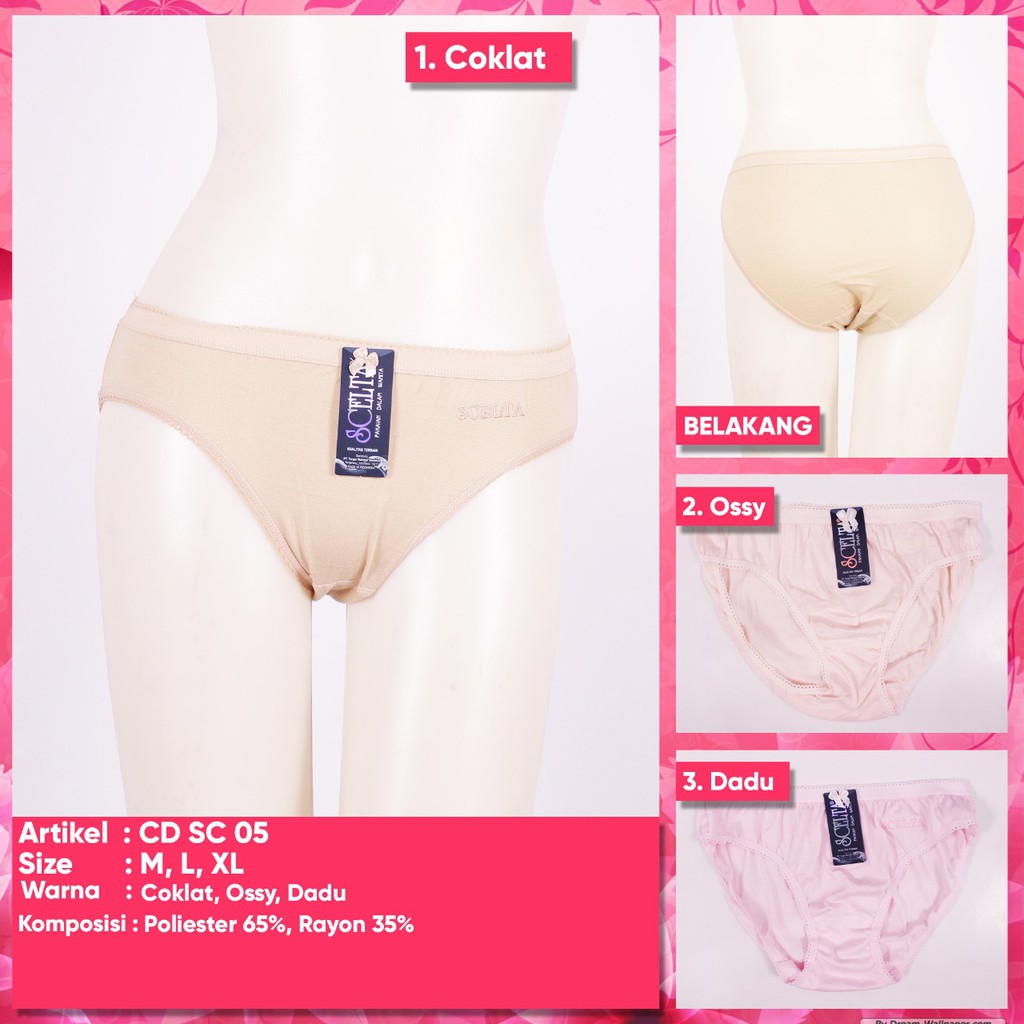 SCELTA |CD.SC05|PERLENGKAPAN DALAM WANITA PDW|CELANA DALAM CD