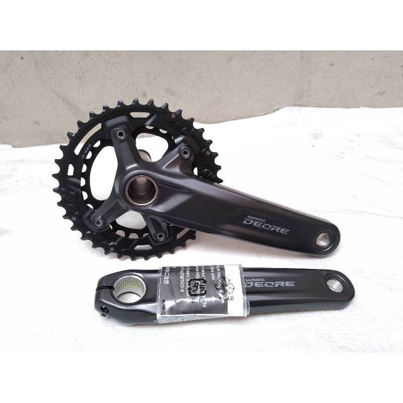 GIR SEPEDA - CRANK SET DEORE HT 2 - CRANK SHIMANO DEORE M4100 DOUBLE 36-26T HOLLOWTECH 2