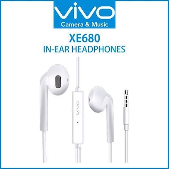 HEADSET VIVO EARPHONE VIVOXE680 pack dus &amp; pack mika XE680 HIGH QUALITY SOUND CLEAR