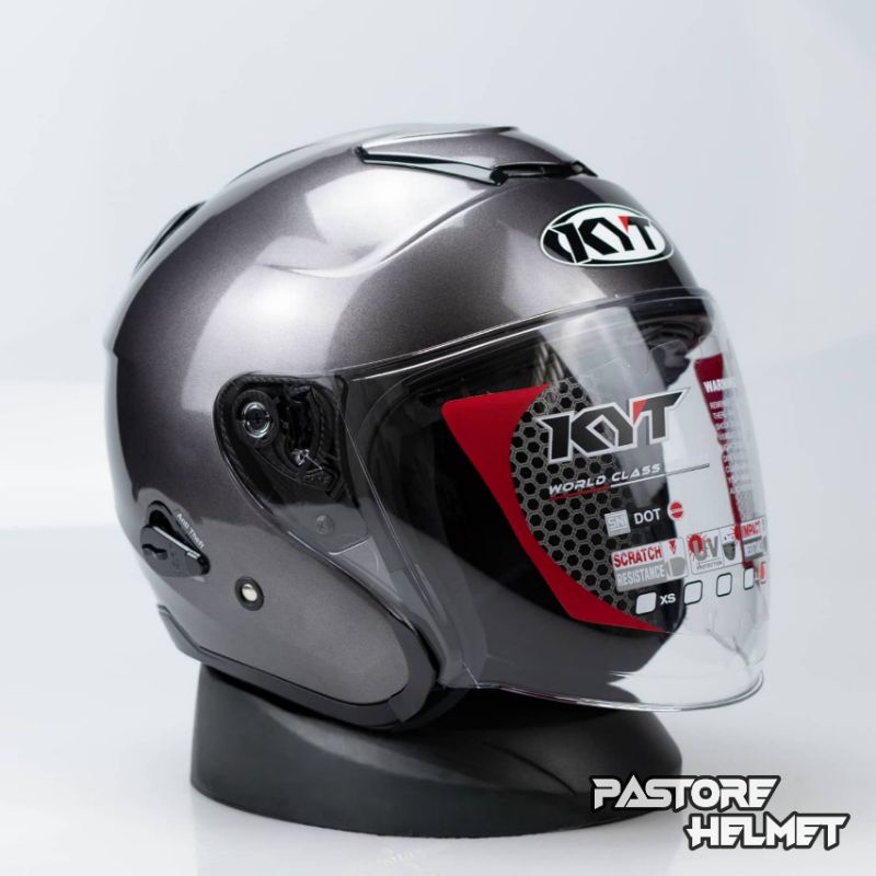 Jual Helm Kyt Kyoto R Solid Gunmetal Glossy Kyt Kyoto Gunmetal Produk Original Kyt Indonesia